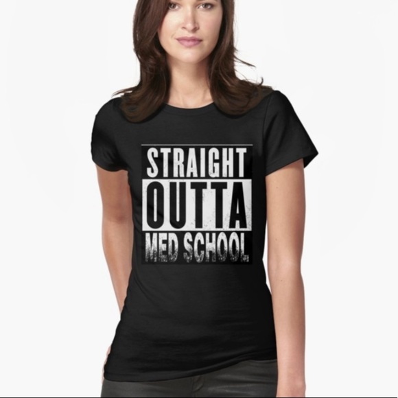 Straight Outta | Med School T-Shirt Size Medium New With Tags NWT - Picture 1 of 4